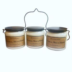 NEW 3x Milkhouse Candle Co. Oatmeal, Milk & Honey Jar Candle - 16 oz